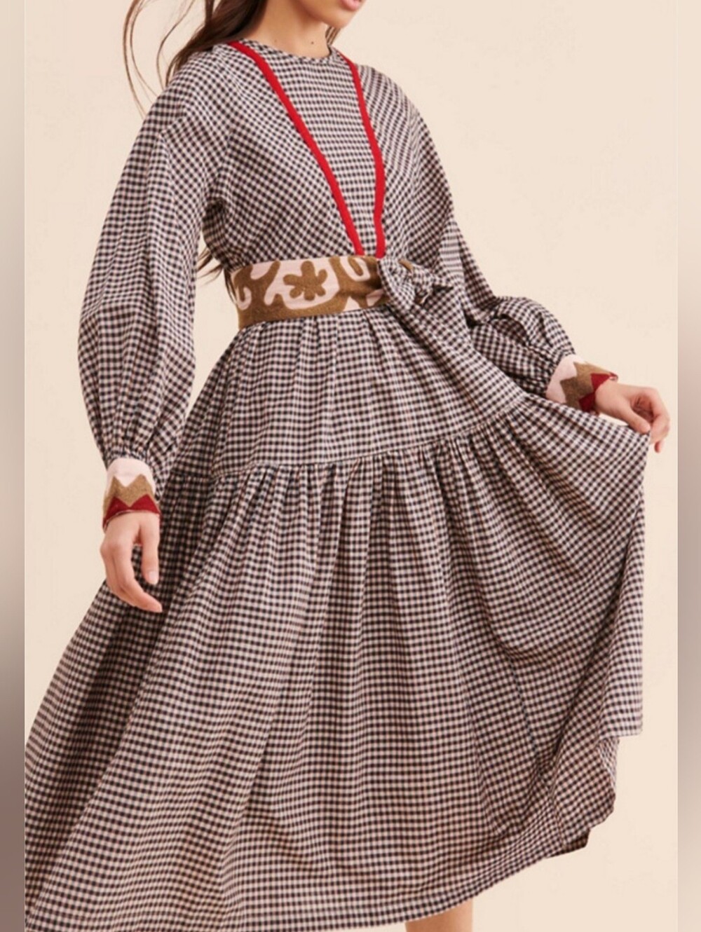 Anthropologie Rujuta Sheth Libby Bohemian Style Midi Dress. Retail Price $288